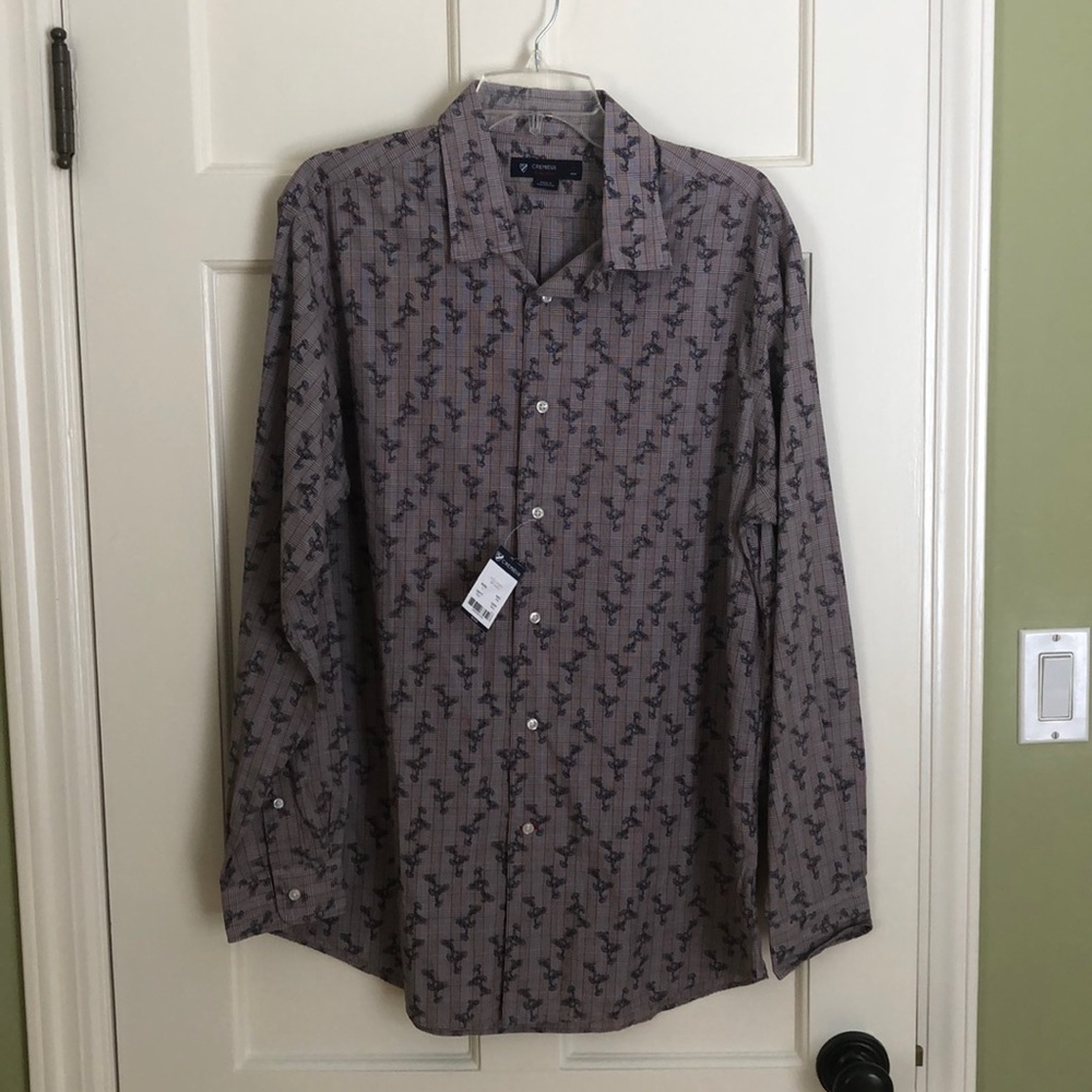 Cremieux men long sleeve shirt, size L